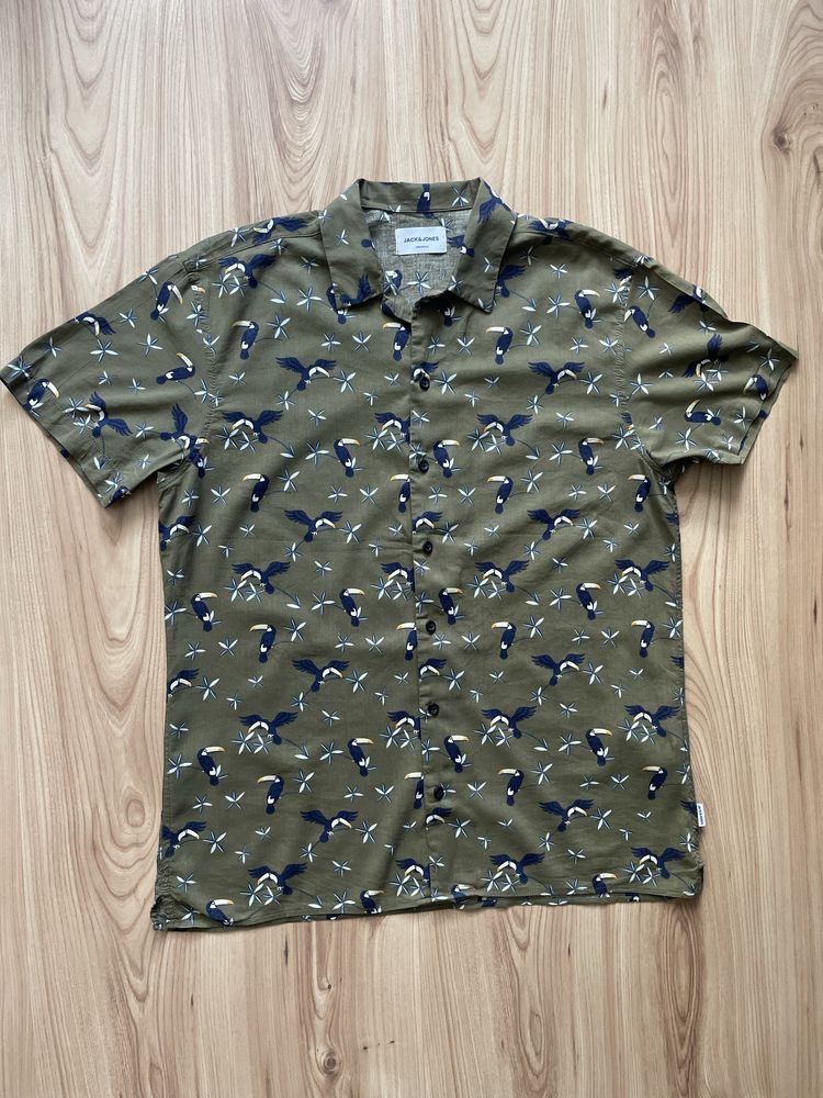 JACK & JONES Originals/мъжка риза къс ръкав M