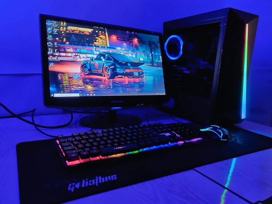 Игровой компьютер полный комплект, с играми.