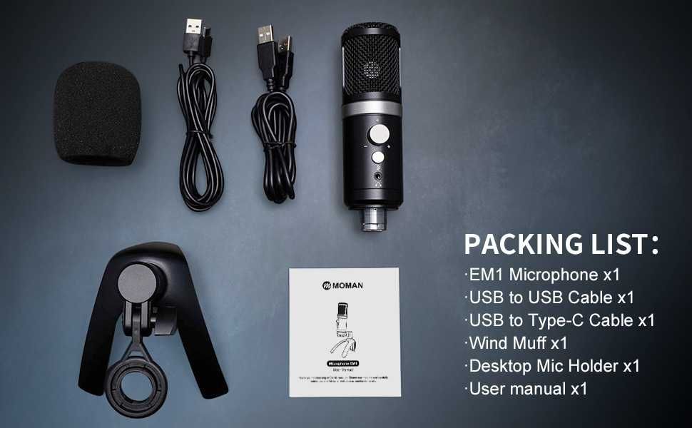 USB микрофон, Moman EM1