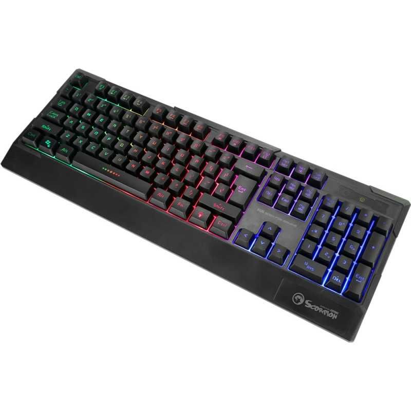 Tastatura gaming Marvo RGB rainbow iluminata LED Noua Sigilata