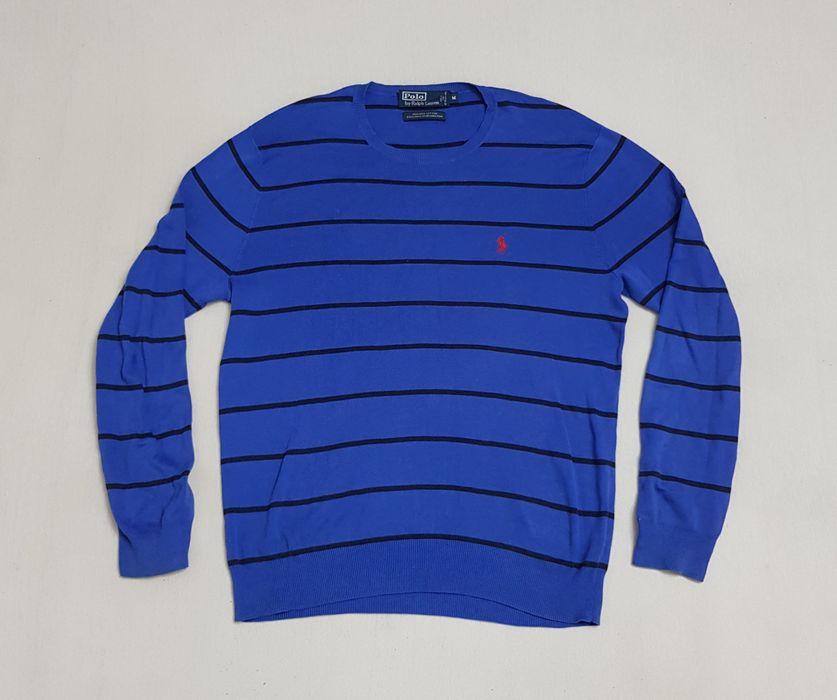 Bluza Polo by Ralph Lauren  striped sweater 100% bumbac, pulover Nr. M