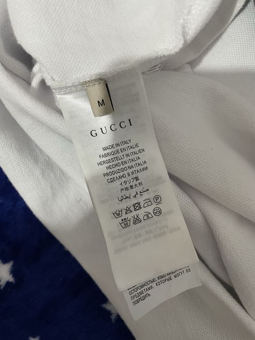 Tricou Gucci tip polo alb