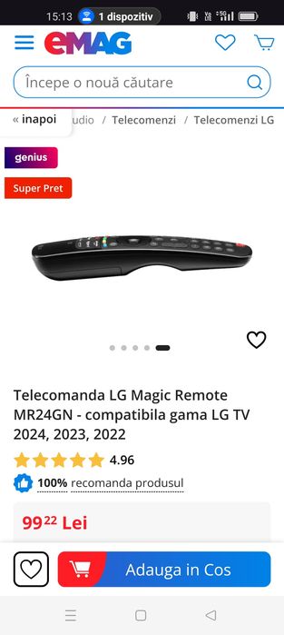 Vând Telecomanda LG