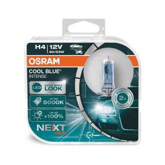 Комплект крушки за фарове със синя светлина H4 OSRAM