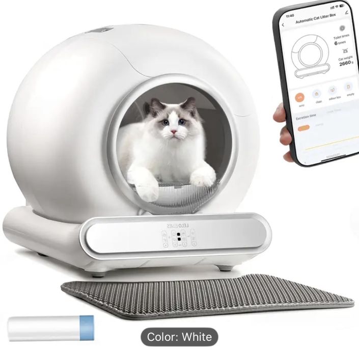 Самопочистваща се електронна тоалетна за котки