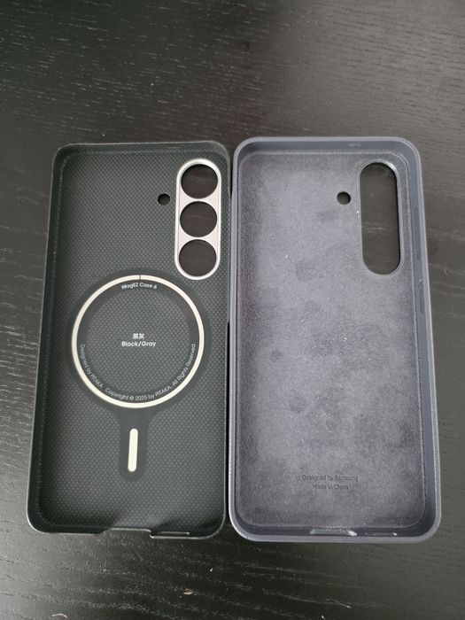 Husa Samsung Kindsuit S25 originala + husa kevlar Pitaka