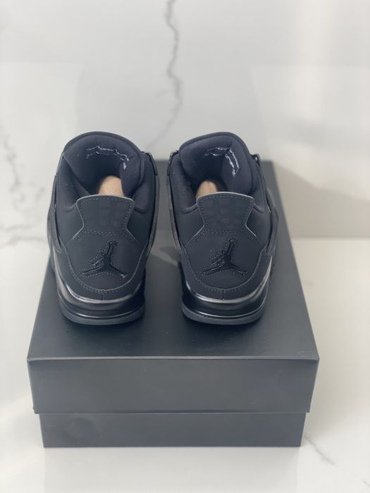 Air Jordan 4 Retro Black Cat Light Graphite Thunder Red Infrared