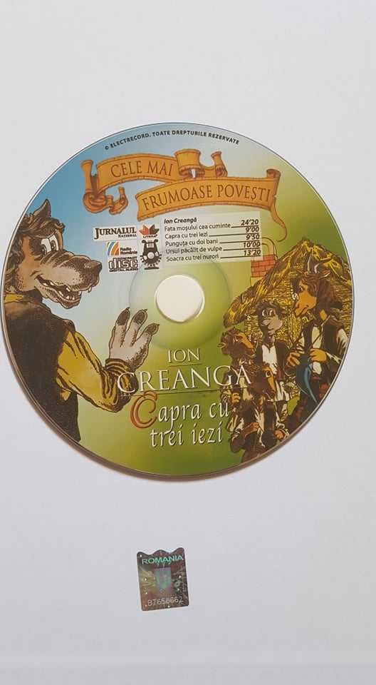 Povesti  EDITIE DE COLECTIE NOUA ,cartonata (12 volume, cu CD)+bonus