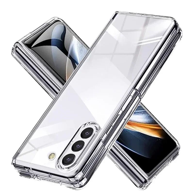 Samsung Z FOLD 2 3 4 5 Husa Hard Case Plastic Semi Clear Fata Spate