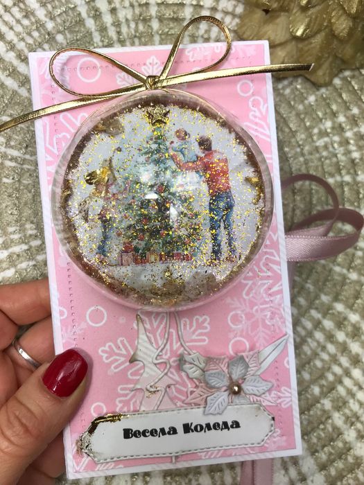 Коледни картички с шоколад