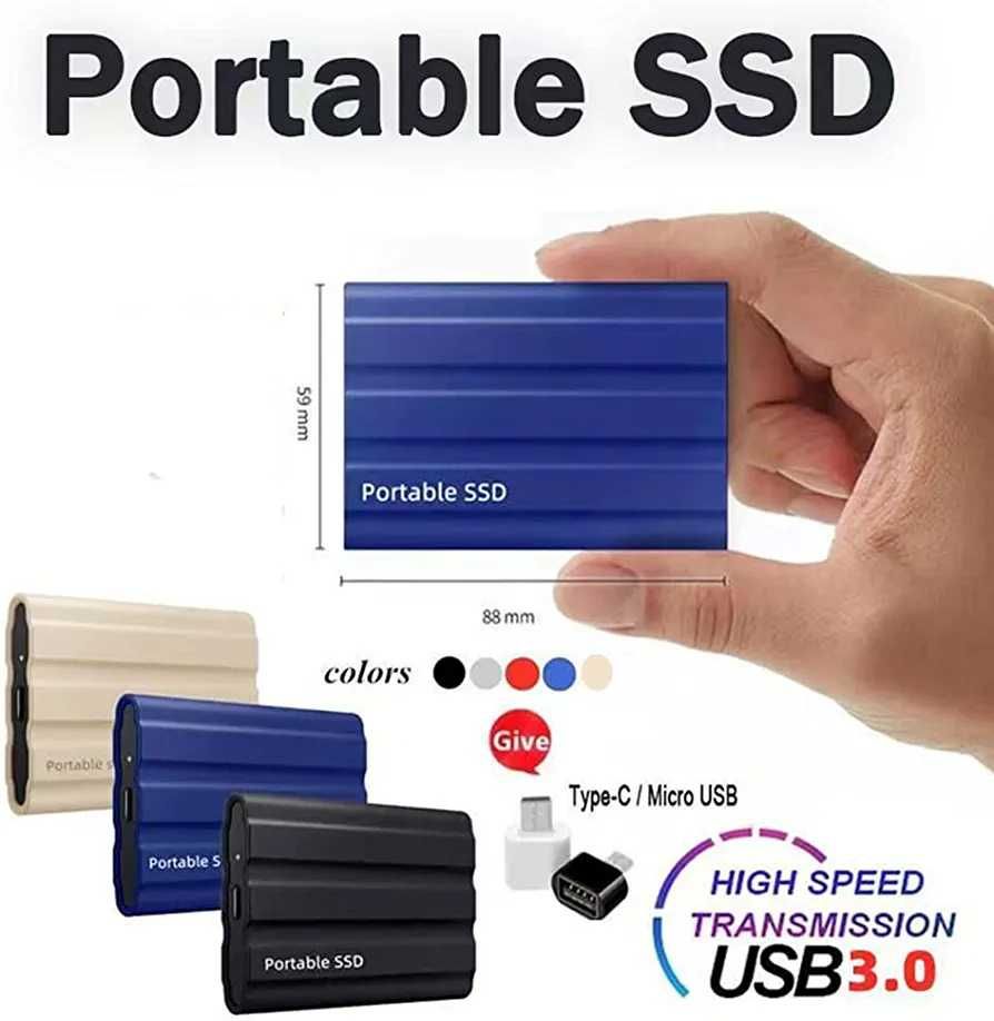 2TB външен хард диск USB 3.0 преносим SSD