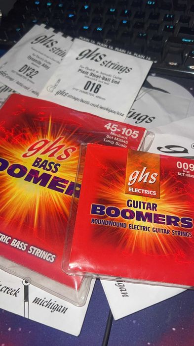 GHS Bass boomers roundwound electric bass strings 45-105