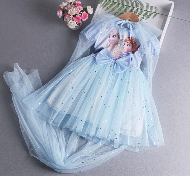 Платье Эльза на 3-5л