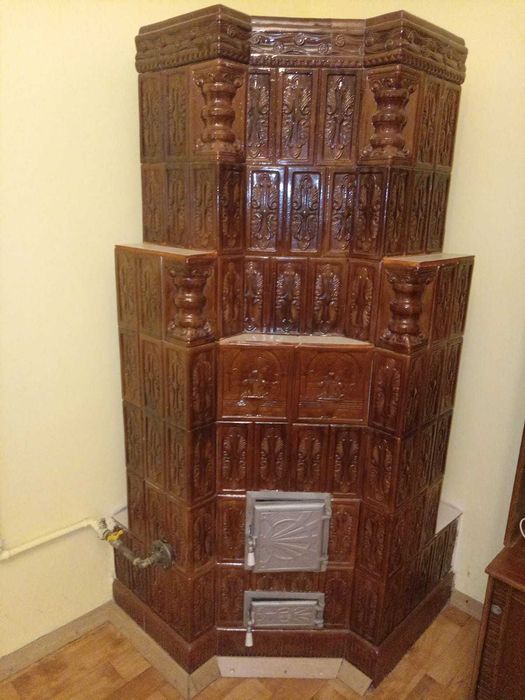 De vânzare: 2 sobe de teracotă veche, pe gaze