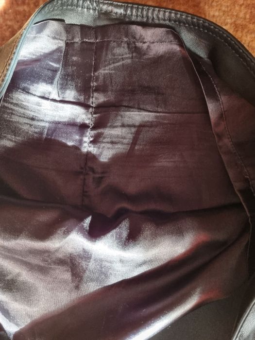 Fusta de dama, imitație de piele, mărime 36