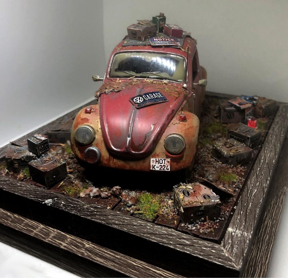 Vand diorama 1:24 VW Beetle 1969 Maisto