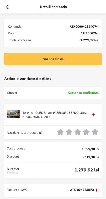 Televizor QLED ULTRA HD 4k HISENSE 108cm