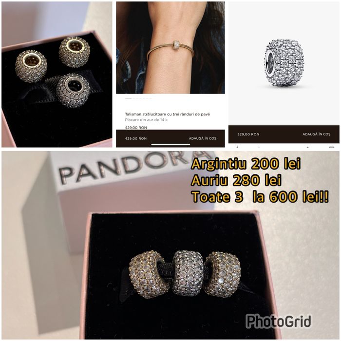Charm original nou Pandora cu garantie