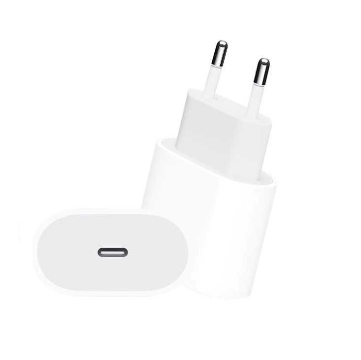 Зарядно с кабел 1м. съвместими с Apple, iPhone, USB-C, Lightning, 20W