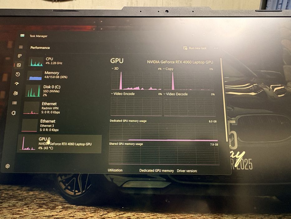 Laptop Asus Tuf A15 rtx 4060 inca in garantie