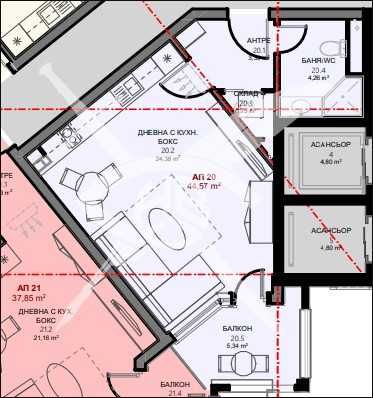 Едностаен апартамент в Поморие 786-23508