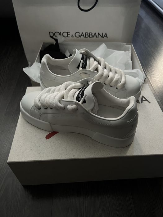 Vand Dolce Gabana protofino full alb sireturi jumbo cu factura