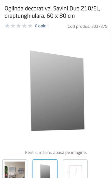 Vand oglinda baie si lampa led noi