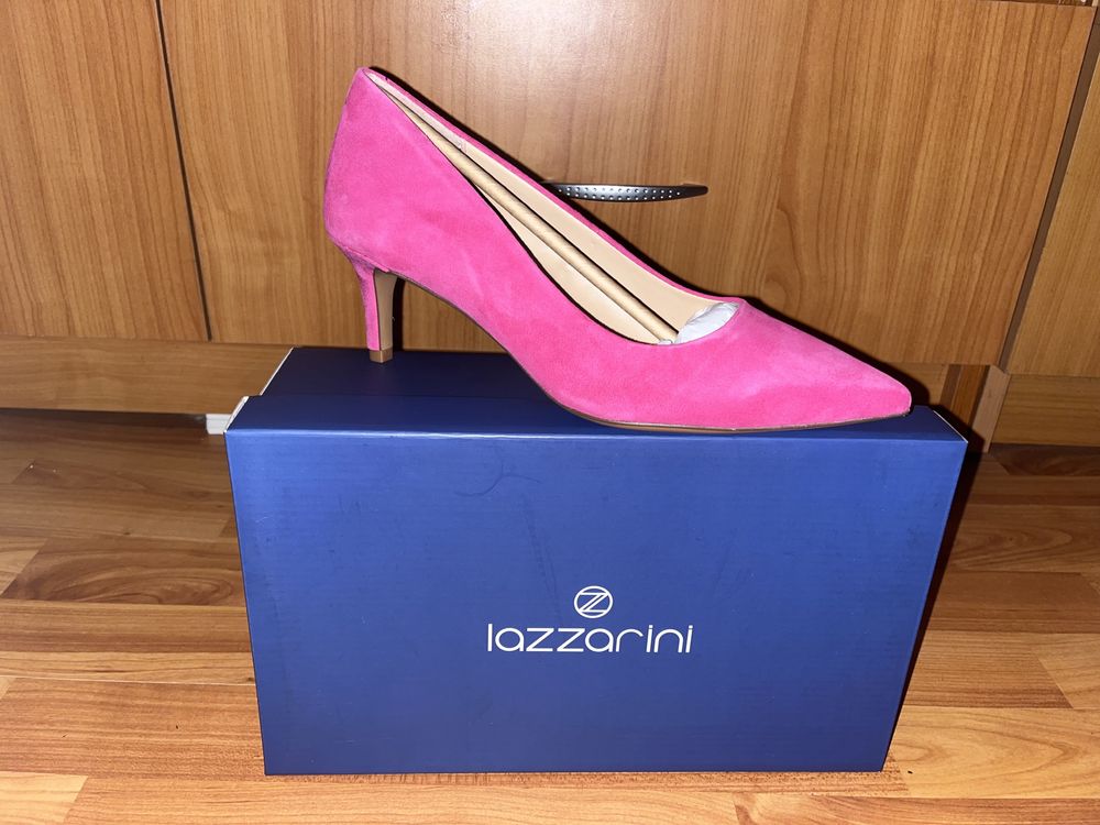 Pantofi roz cu toc de 5,5 cm