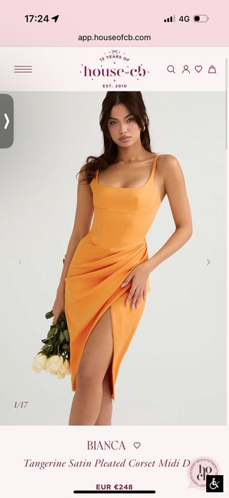 Rochie House of CB Bianca nouă cu etichetă