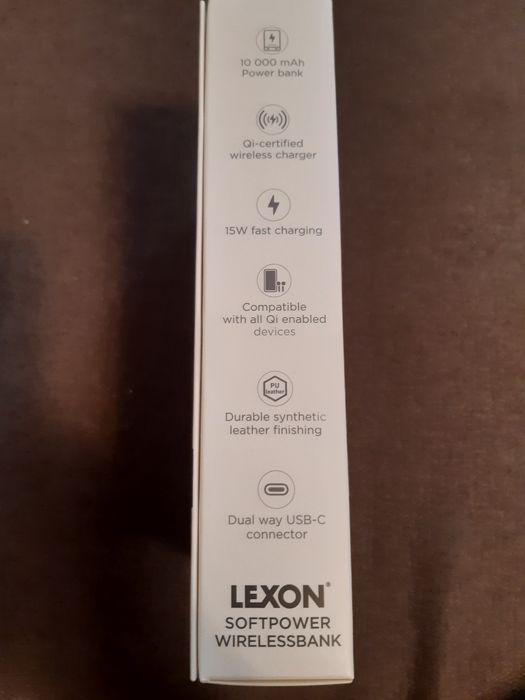 Vand power bank Lexon Wirelessbank 15w