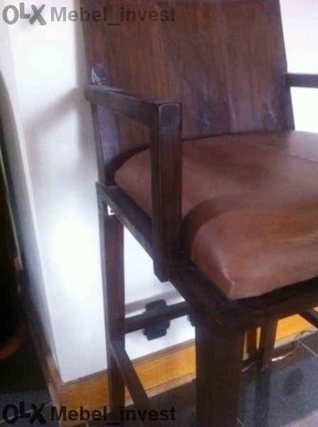 Бар стол от старо тиково дърв. ID 3097.
