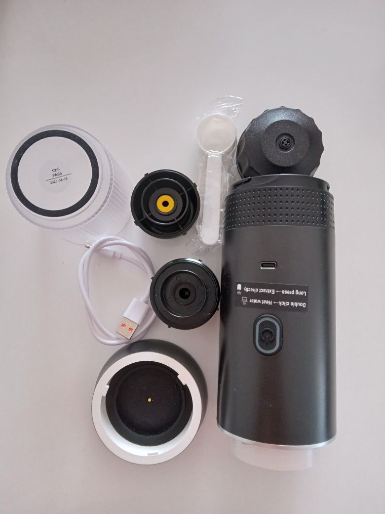 Преносима еспресо машина KF-JN-02, Капсула и смляно кафе, USB-C