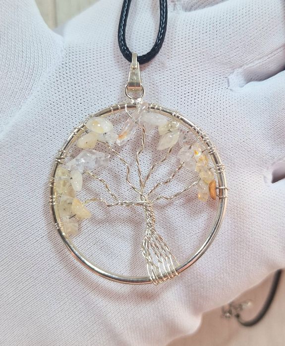 Кулоны с натуральными камнями.