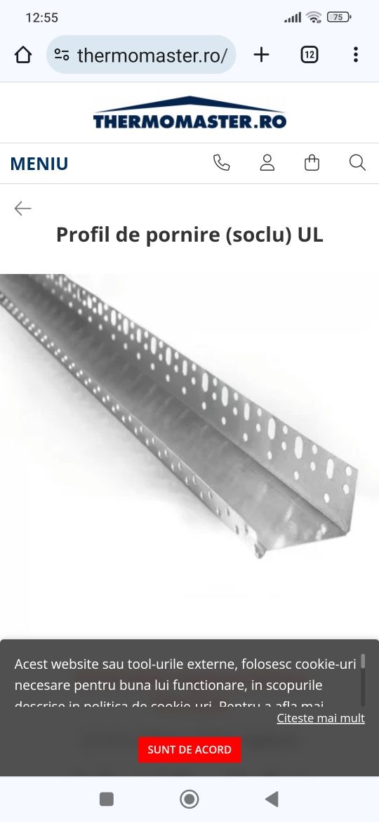 Profil soclu 150 mm