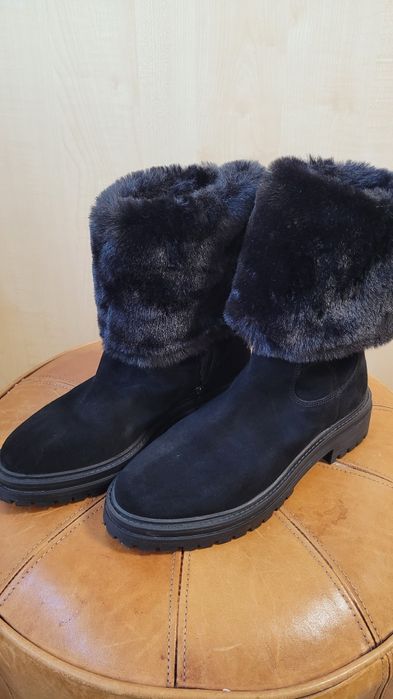 Cizme din piele întoarsă GEOX