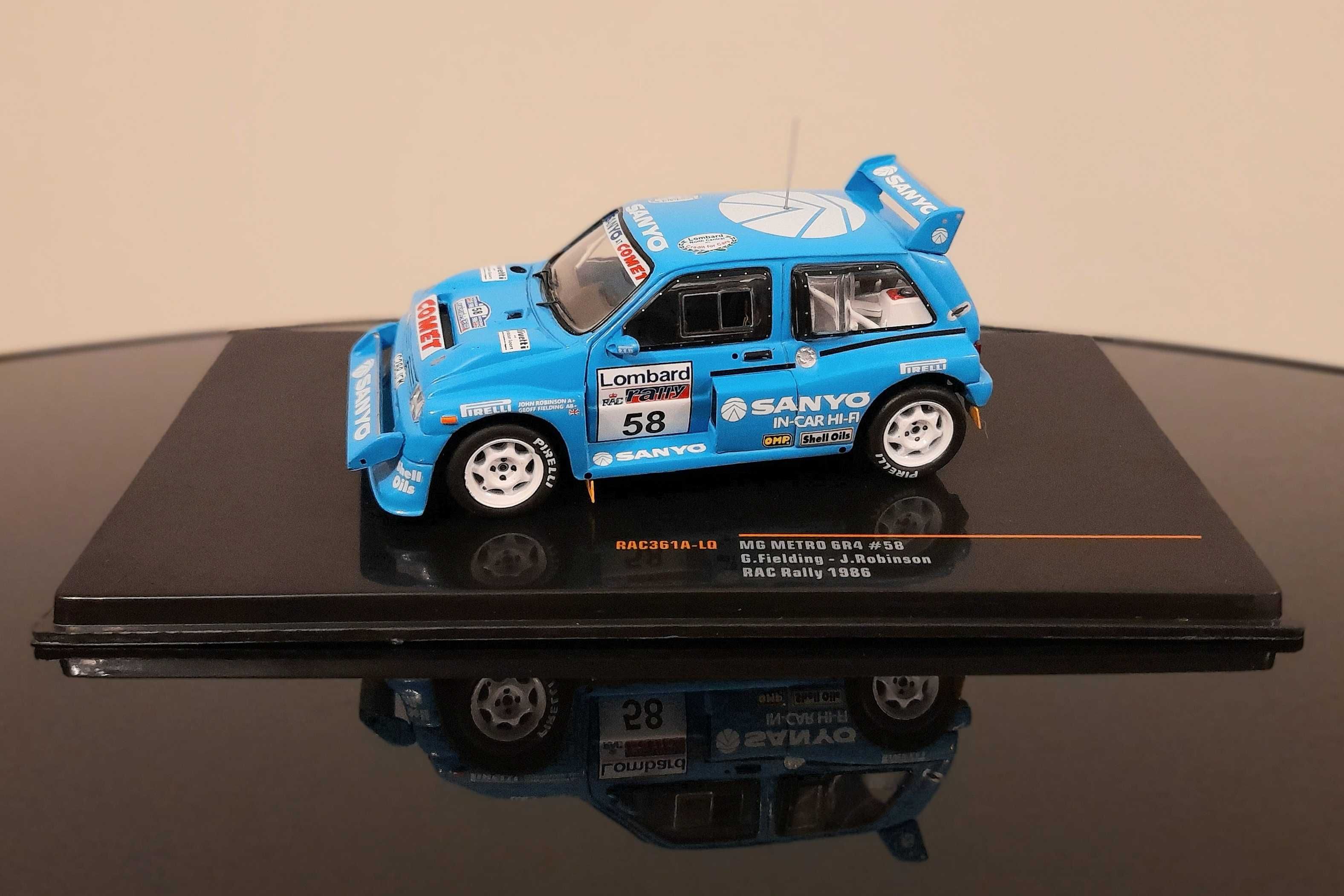MG Metro 6R4 #58 G. Fielding/J. Robinson - RAC Rally 1986 1:43 Ixo