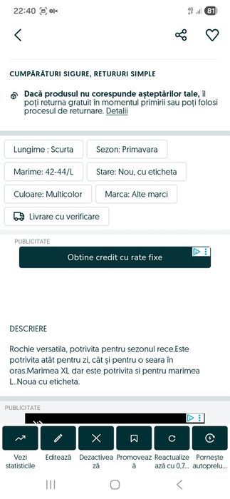 2 Rochii de ocazie