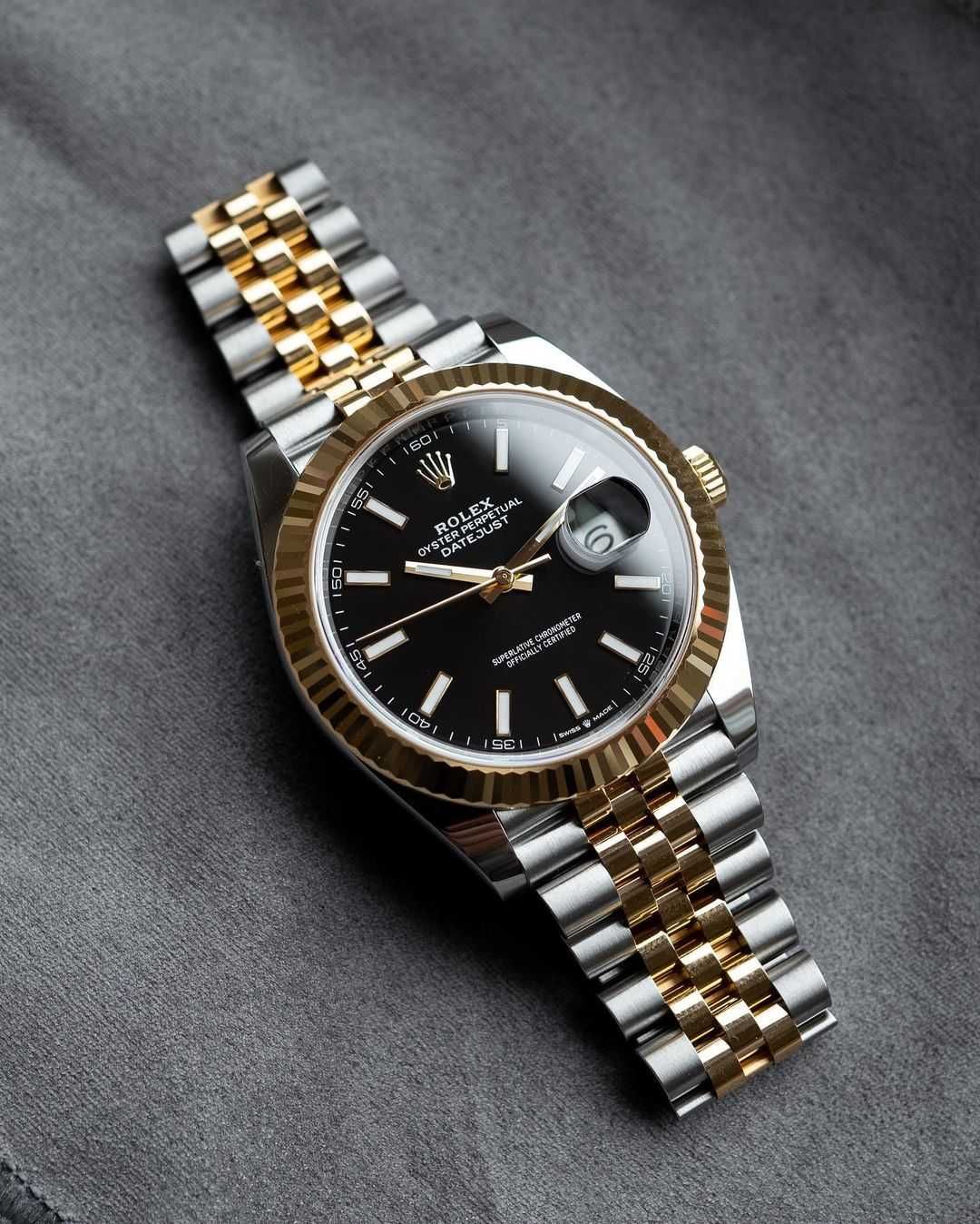 Rolex Datejust 41mm сребро злато