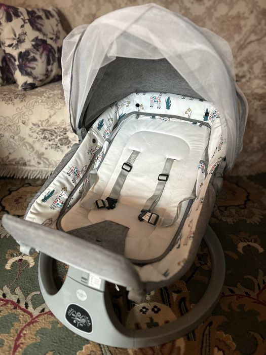 Шезлонг детский, люлька музыкальная