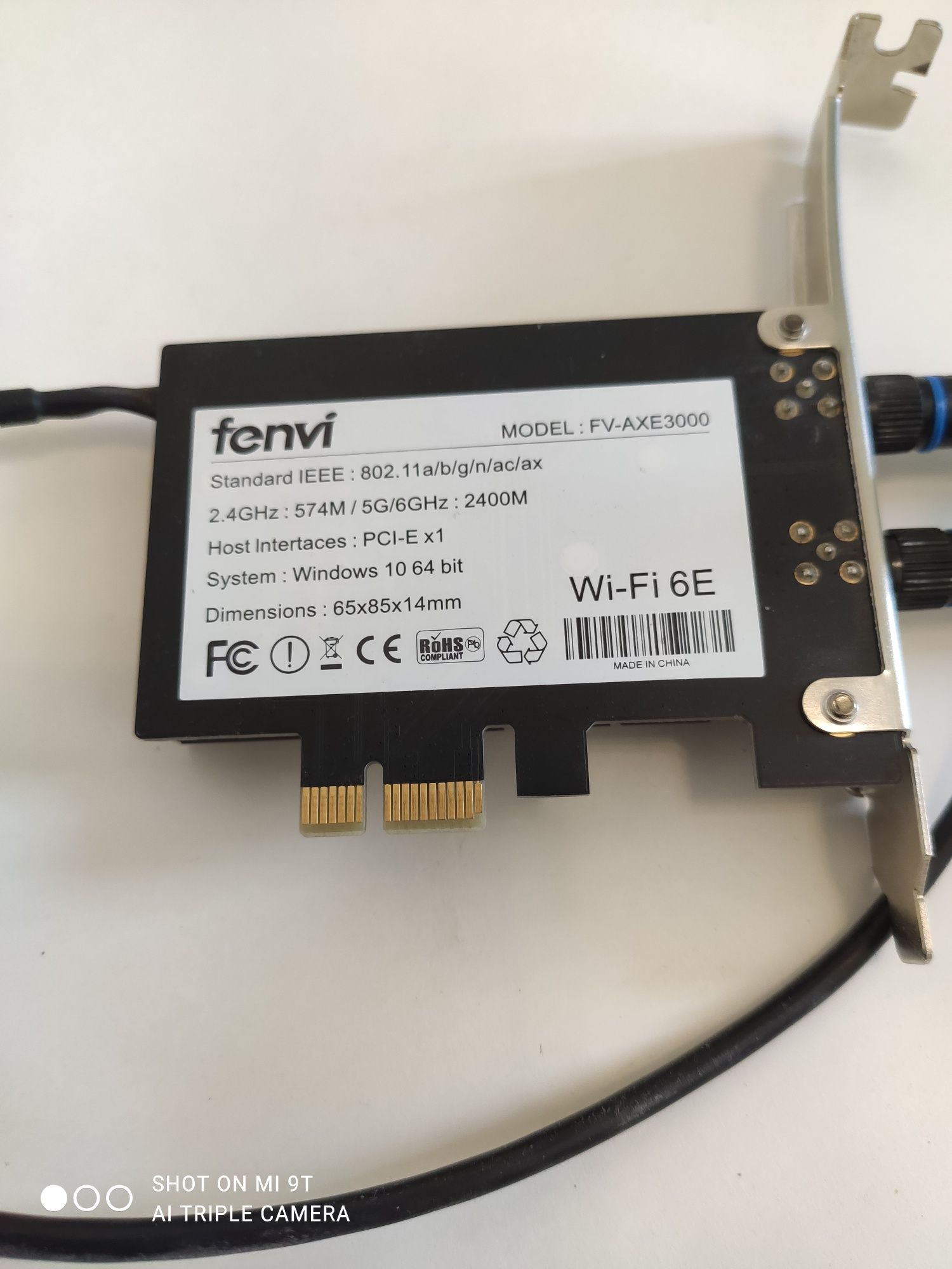 Беспроводной PCIe-адаптер Wi-Fi 6E AX210