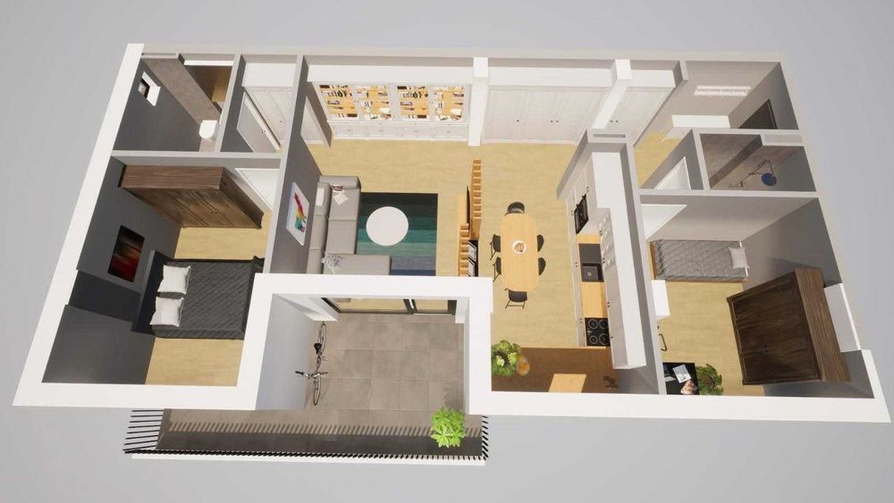 De vanzare _Apartament  NOU 3 camere _Str Fantanele