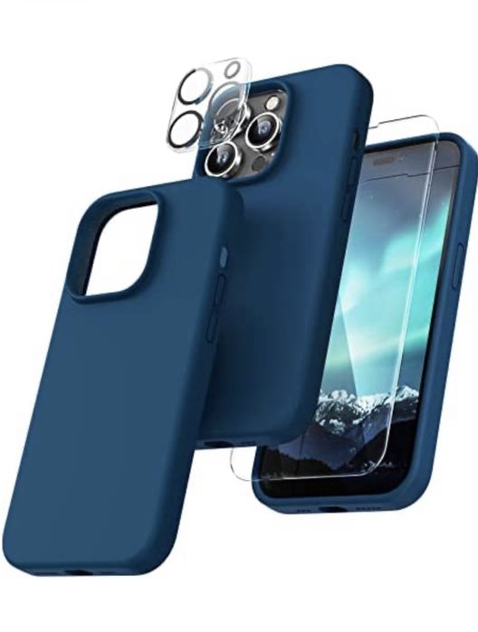 Iphone 14/15/16/PRO/MAX/PLUS Pack Husa Color + Folie Sticla + Camera