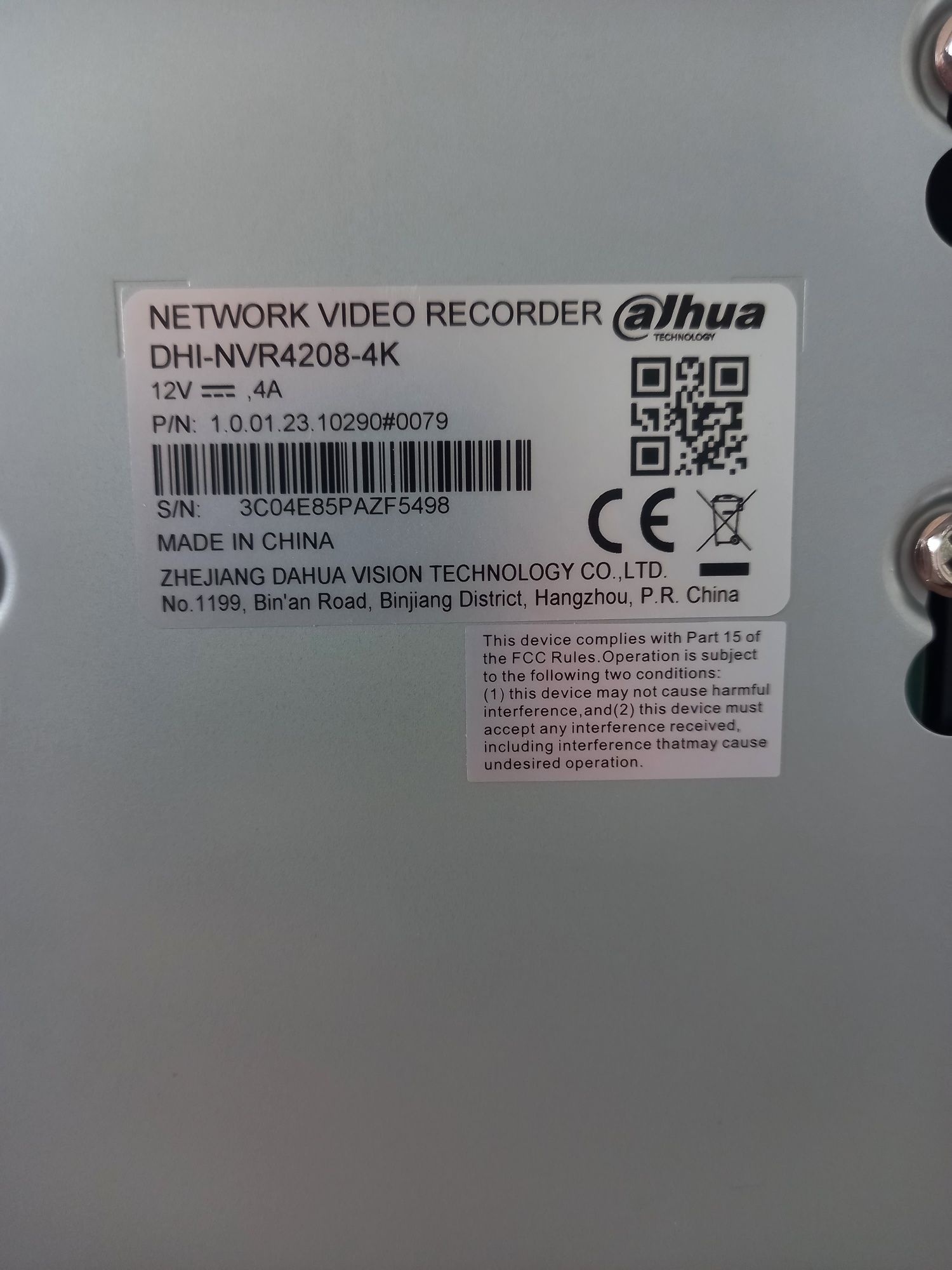 8-канален мрежов рекодер Dahua NVR4208-4KS2/L, 4K