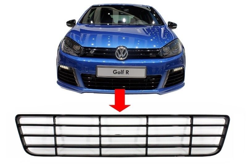 Grila Central Inferioara Bara Fata VW Golf VI Golf 6 (2008-2013) R