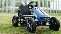 Masinuta kart cu pedale de Mercedes, pentru copii 4-9 ani #Blue