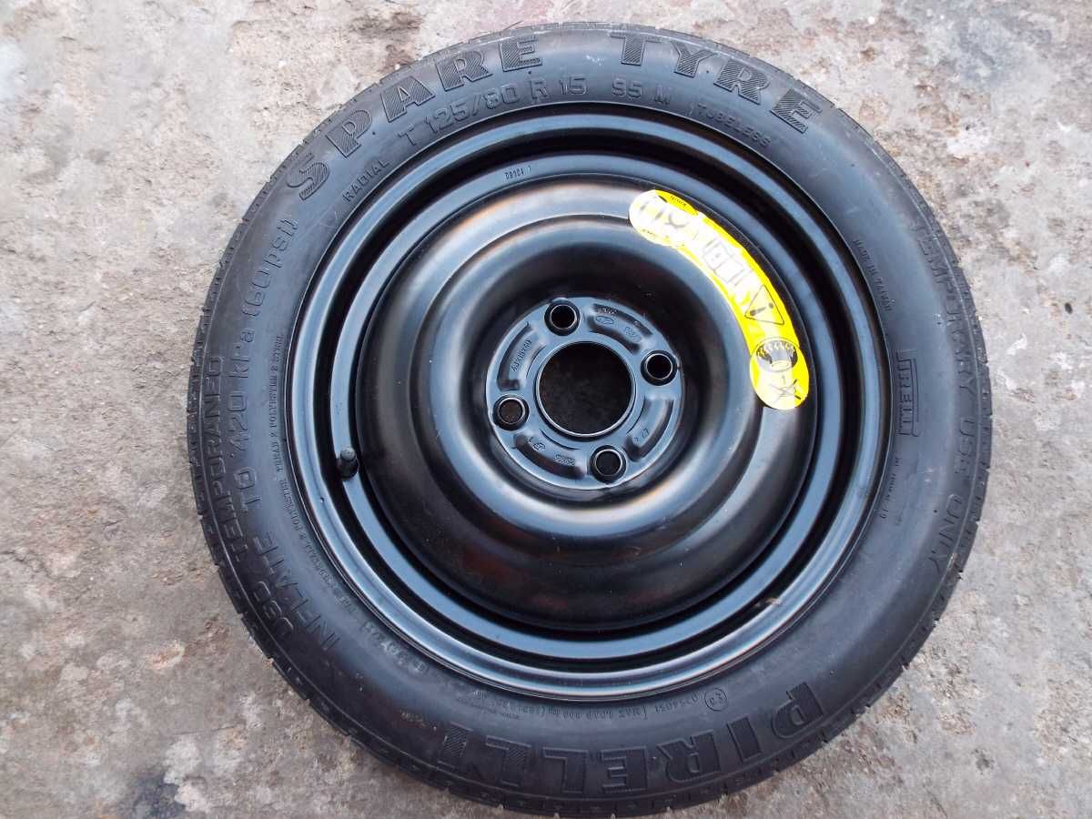 vand roata de rezerva ingusta pe 15" pt ford B-MAX si fiesta model nou