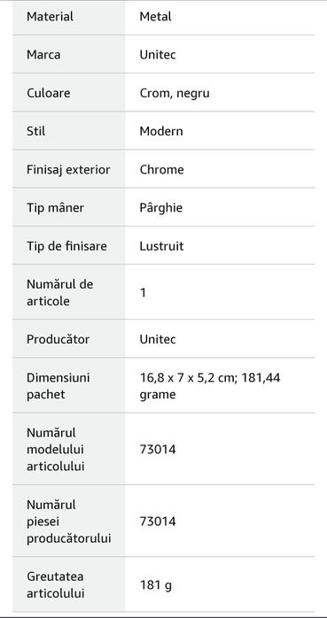 Buton vite negru crom nuca maneta schimbator maciulie universal