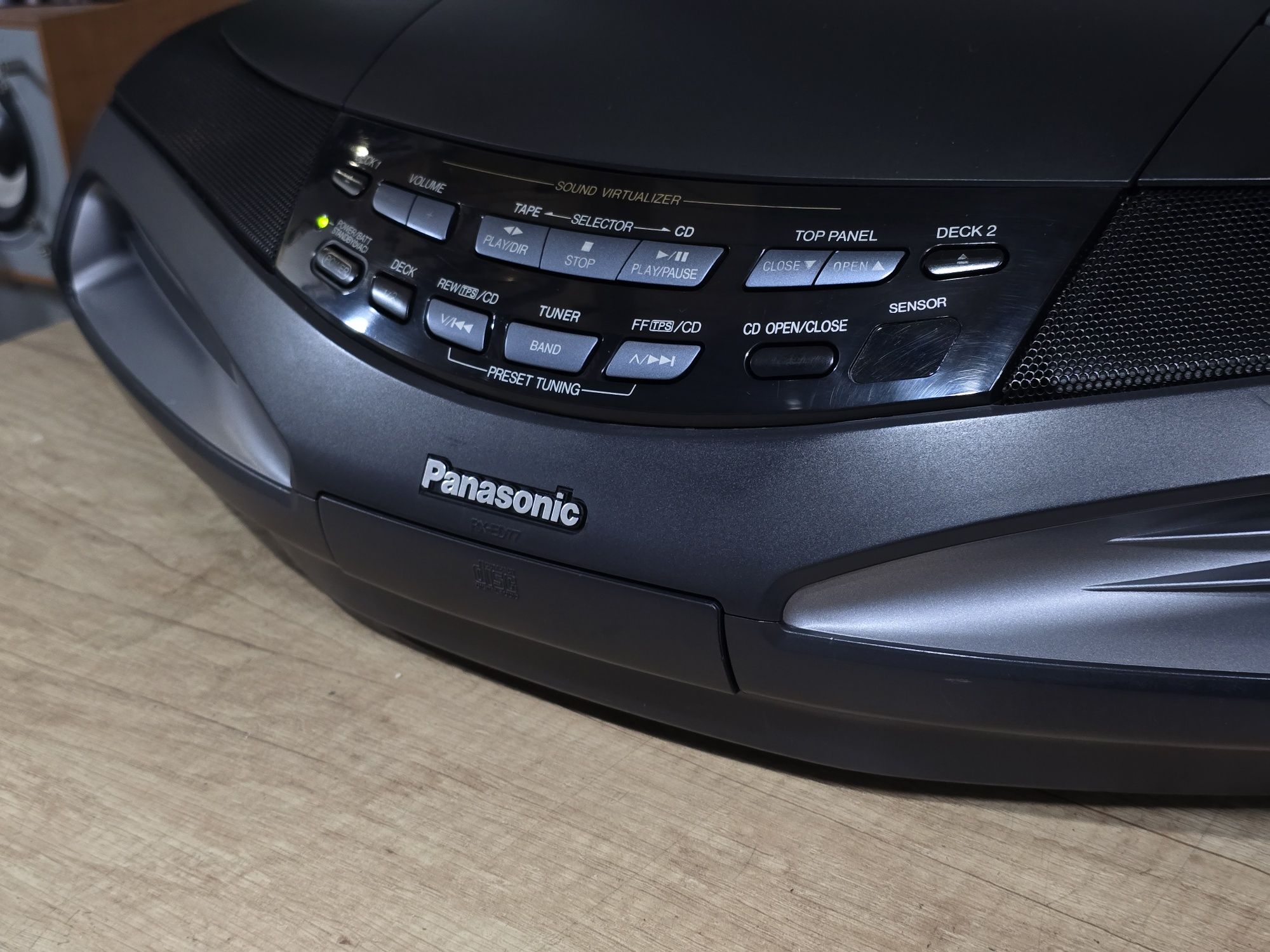 Boombox PANASONIC RX-ED77, radio casetofon cobra ,cd-player,  portabil
