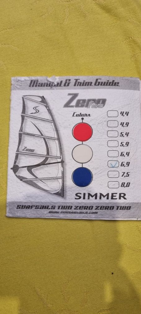 Платно за уиндсърф, Simmer Zero Five