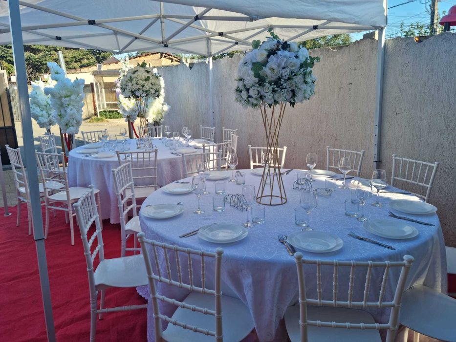 Inchiriem Corturi /Mese, Scaune pentru Petreceri, Nunti si Botezuri